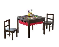 Utex 2in1 Kids Multi Activity Table And 2 Chairs Set With Storage Espresso Ebay Chair Set Activity Table Kids Table And Chairs