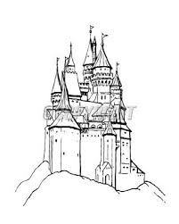 Castle Drawing Stock Photos And Images Stockpodium Castle Coloring Page Coloring Pages For Kids Coloring Pages