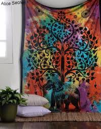 Hot Big Mandera Beauty Tree Scenic Hippie Wall Hanging Tapestry Blanket Bedspread Yoga Mat Tab Tree Tapestry Elephant Tapestry Mandala Tapestries Wall Hangings
