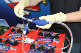 Check the level of distilled water in the battery with the aid of the water level indications. Why Only Distilled Water Should Go Into Your Deep Cycle Battery U S Battery Mfg Co