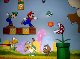 Maybe you would like to learn more about one of these? Super Mario Brothers Murals For Boys Bedroom Loads Of Characters Loads Of Detail Handpainted And Uniq Super Mario Painting Painted Fences Mural Mario Room