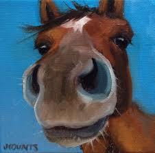 Horse Art Equine Farm Home Barn Rustic Cute Animal Decor Small Painting Dixie Oil On Canvas 6 X6 Animal Canvas Paintings Horse Canvas Painting Horse Art