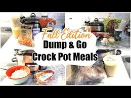 Dump Go Crock Pot Meals Quick Easy Crock Pot Recipes Fall Edition Youtube In 2020 Quick Easy Crock Pot Recipes Easy Crockpot Quick Crockpot Meals