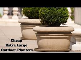 It comes with a drainage hole and fits most grow pots up to 12.5 in diameter. Cheap Extra Large Outdoor Planters Decoreway Com Youtube