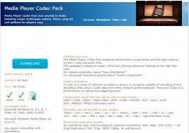 Codecs are needed for encoding and decoding (playing) audio and video. Windows Mediaplayer Codec Pack