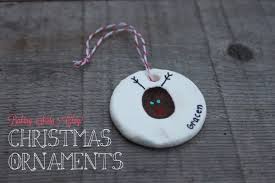 I make a limited edition grouping of ornaments in small quantities. Baking Soda Clay Ornaments Mama Papa Bubba