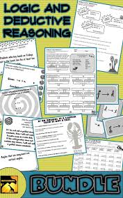 Fun Activities For Logic And Deductive Reasoning Save When You Buy All 6 Reasoning Activities Education Math Education Quotes For Teachers