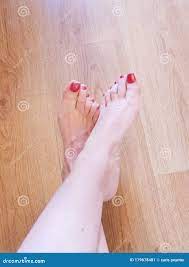 Feet pose stock image. Image of cosmetics, foot, skin - 179678481