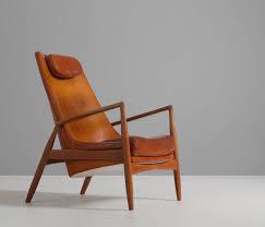Original Kofod Larsen High Back Seal Chair In Cognac Leather 1stdibs Com Vintage Lounge Chair Chair Vintage Chairs