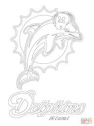 In 2013, the dolphins completely redesigned the logo with no helmet and the fin up. Miami Dolphins Logo Coloring Page Free Printable Coloring Pages Coloring Home