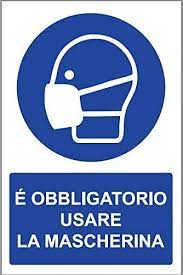 Obbligo mascherina all'aperto, ora è ufficiale. Cartello Segnale In Alluminio Obbligo Di Mascherina Covid 19 30x20 Uso Esterno Interno Amazon It Cancelleria E Prodotti Per Ufficio