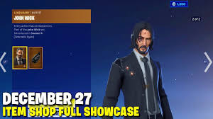 John wick is a legendary outfit in fortnite: Fortnite Item Shop Rare John Wick Set Is Back December 27 2019 Fortnite Battle Royale Youtube