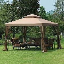 Garden Winds Replacement Canopy Top For Big Lot S 10x10 Gazebo Walmart Com Outdoor Pergola Backyard Gazebo Gazebo Pergola