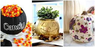 12 Brilliant Crafts To Transform Dollar Store Plastic Pumpkin Buckets Plastic Pumpkin Pails