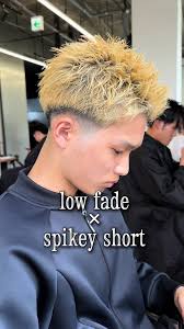 スパイキーショートでも刈り上げたい人はこれやで。#スパイキーショート #ハイトーンスパイキーショート #スパイキーショート大阪 #ローフェード  #大阪短髪