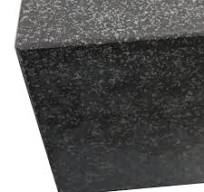 HHIP 4401-1597 6" X 8" X 2" Granite Surface Plate, Grade B, 0 Ledge
