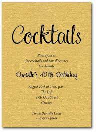 Shimmery Gold Cocktails Cocktail Invitations Cocktail Party Invitation Birthday Cocktail Party
