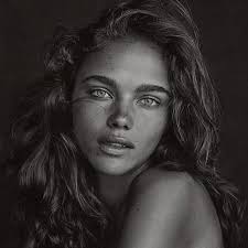 Black And White Female Model Portrait Pinterest Ignacia Gaete Portrait Black And White Portraits Face Photography