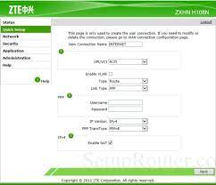 You'll find such information in the manual of your zte zxhn h108n router. Zte Zxhn H108n Screenshot Quicksetup