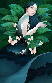 new series about the 24 solar terms on behance illustration art girl dreamy art digital art illustration