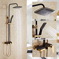 Maybe you would like to learn more about one of these? Bathroom Fixtures Gold And Black Plumbing Fixtures In A Bathroom
