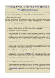 10 Things I Wish I D Known Before Starting A Web Design Business