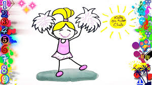 Ilustración de acuarela, pequeña bailarina linda, niña en vestido azul, niño bailando, muñeca, clip art aisladas sobre fondo blanco. Dibujos Faciles Para Ninos Nina Bailando Dibujos Dibujo Facil Youtube