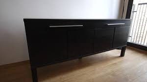 Buffet ikea en bois lazuré 4 tiroirs et de compartiments rangement p 45 l 105 h 140 a emporter sur place buffet bas bois fonce mai : Meuble Buffet Bas Ikea Novocom Top