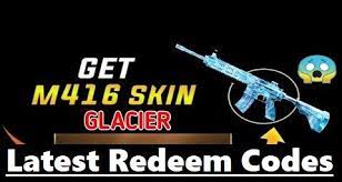 February 2021 Pubg Mobile M416 Glacier Skin Permanent Redeem Codes In 2021 Coding Mobile Skin Skin