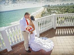 Bride Groom At Pelican Grand Beach Resort Pelican Grand Beach Resort Waterfront Wedding Venue South Florida Wedding