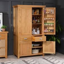 It should be noted that the kitchens, made of pine, look very aesthetically, light wood creates a joyful, sunny atmosphere and mood and also we recommend to. Cheshire Oak Large Kitchen Larder Pantry Cupboard The Furniture Market