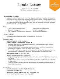 65 For Resumes Format For Teacher Resume Format