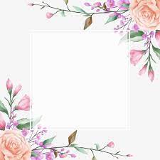Lindo Quadro Floral Com Moldura Branca Quadrada Floral Aguarela Jardim Imagem Png E Vetor Para Download Gratuito In 2021 Photoshop Backgrounds Free Flower Frame Peonies Background