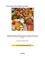 Ver más ideas sobre recetario de cocina, recetario, libros de recetas. Recetas De Cocina Pdf Panes Ingredientes De Comida