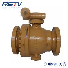 2PC 600LB Carbon Steel Flange Trunnion Ball Valve China ...
