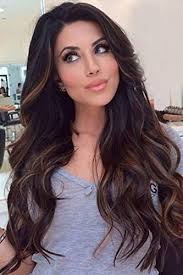 Adding highlights to black hair can also be a good way to transition to a lighter color. Majik Dark Brown Golden Highlight Women S And Girls S Hair Wig Dark Brown With Golden Highlight Amazon In Beauty