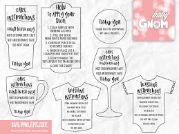 Care Instructions Svg Care Card Bundle Svg Washing Etsy Cricut Projects Vinyl Cricut Projects Beginner Cricut