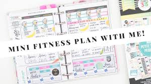 I got a planner to keep better track of my fitness things. Mini Fitness Happy Planner Plan With Me At Home With Quita Youtube