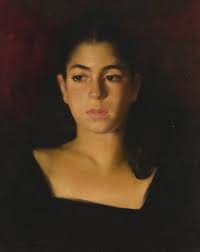 Harry Maas, Woman At Mirror, Oil On Canvas