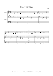 According to the 1998 guinness world records, is the most recognized song in the english language. Happy Birthday To You Sheet Music For Violin 8notes Com