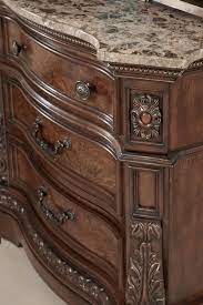 49.25″w x 4.5″d x 52″h nightstand: Buy Ashley North Shore King Canopy Bedroom Set 6 Pcs In Dark Brown Leather Online