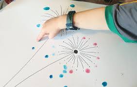 Kreativ Mit Kindern Pusteblumen Mit Fingerabdrucken Heldenhaushalt