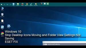 Check if this solves your issue. Windows 10 Eset Fix Stop Desktop Icons Moving Youtube