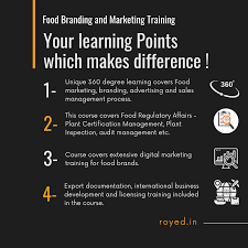 Earlier published affiliate marketing courses and digital marketing courses will help you get a variety of ideas to start a digital marketing strategy and initial branding. Food Marketing And Branding Pg Certification Royed Training