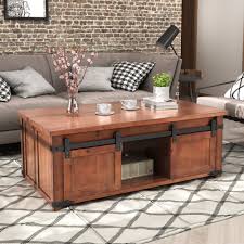 Stylecraft 2 door 1 drawer and shelf wooden coffee table. Coffee Table For Living Room Home Furniture Coffee Tables With Storage Shelf Cabinets Sliding Doors Buy At The Price Of 339 99 In Aliexpress Com Imall Com