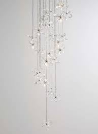 Chrome Papillon Flush Cluster Ceiling Light Luminaire