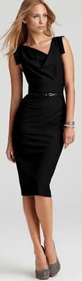 Office Attire Fashion Black Halo Dress Work Fashion