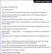 Surat dinas merupakan salah satu jenis surat yang isinya dan ditunjukan untuk kepentingan kedinasan baik itu dinas, pemerintah maupun dinas swasta.beberapa penulis mengidentifikasi surat dinas dengan surat resmi. 22 Contoh Surat Pribadi Singkat Untuk Sahabat Guru Ortu