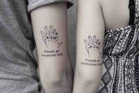 Bow and arrow tattoo on forearm for couple. Couple Tattoo Ideas Photos Facebook