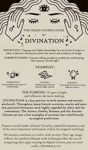 A Crash Course Guide For Divination Divination Magic Psychic Magick Witchcraft Wiccan Spell Book Witchcraft Witch Magic